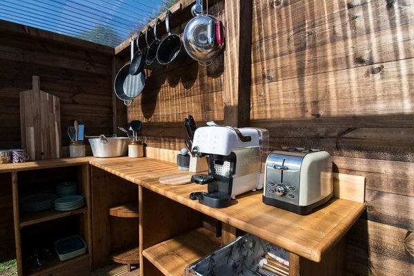 Glamping kitchen